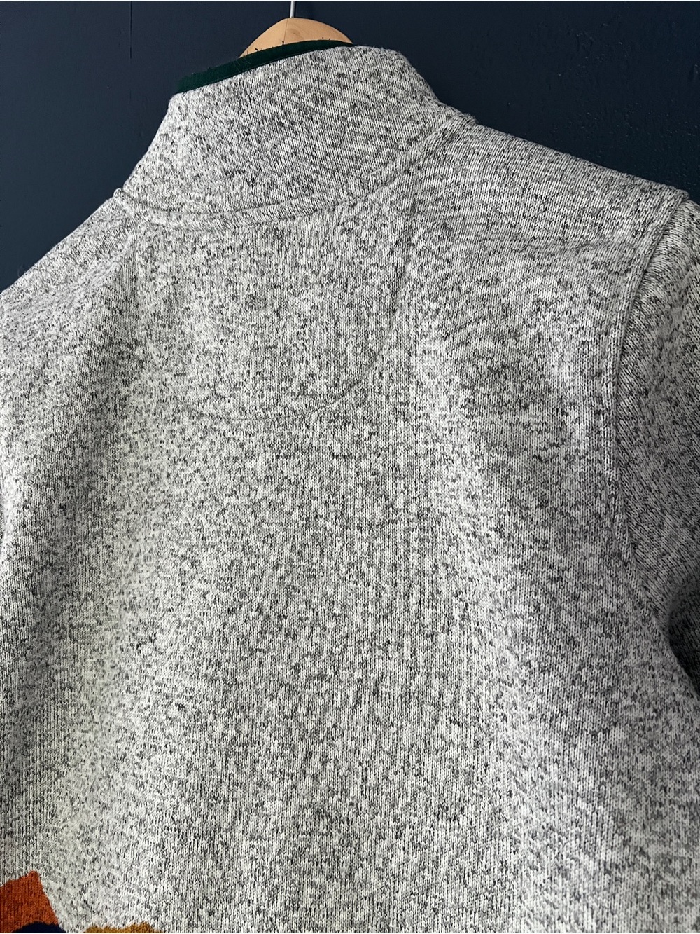 L.L. Bean Women’s Gray Pullover Sweater with Multicolor Mountain Pattern - Picture 8 of 13